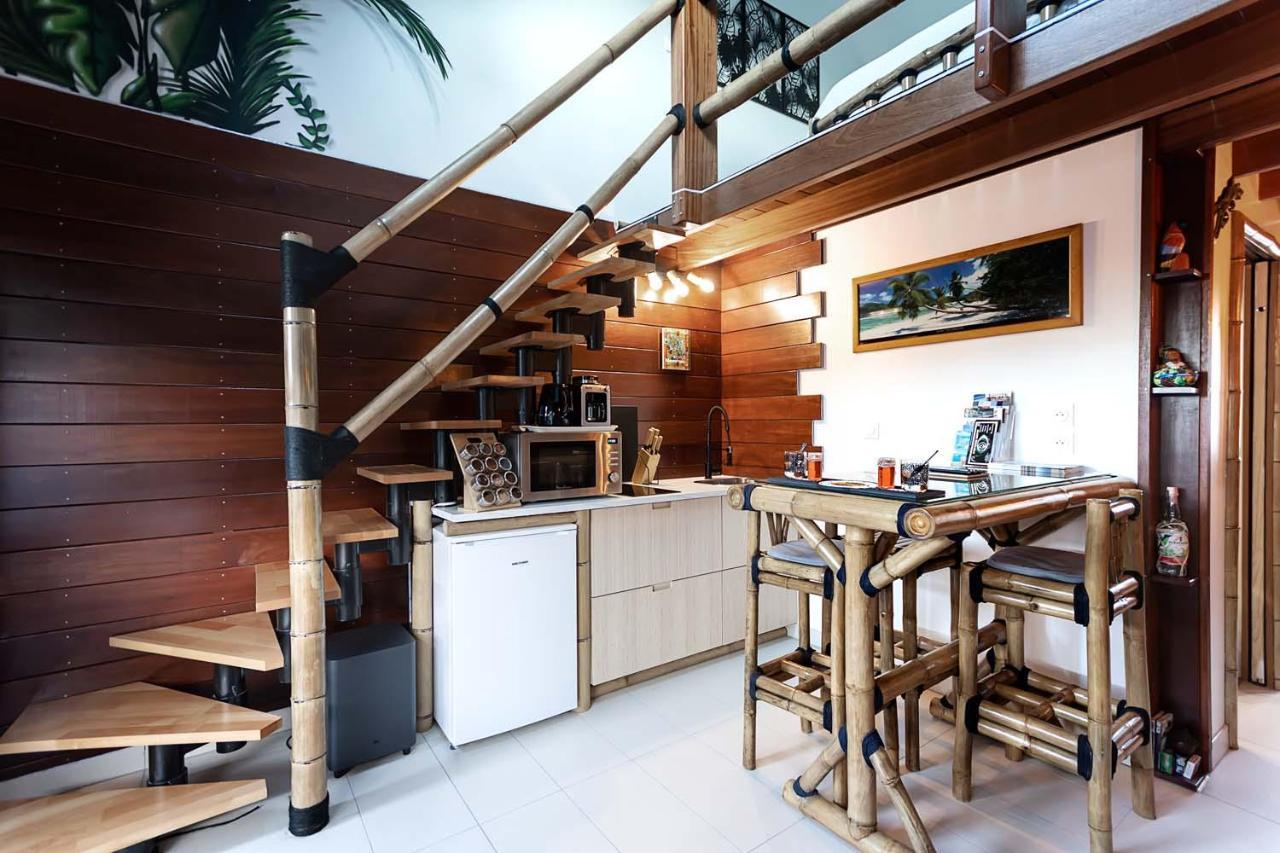 La Kaz Rhumantique Sauna And Spa Privatif La Riviere-Saint-Sauveur Luaran gambar